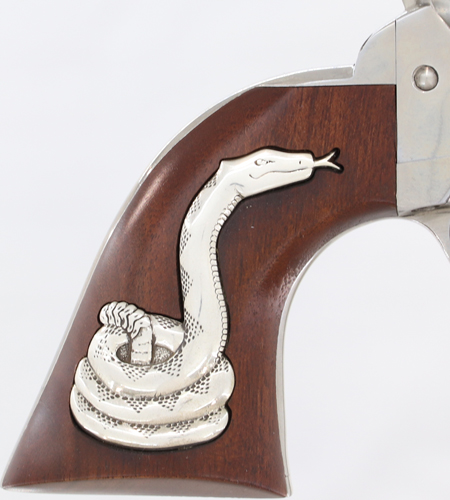 Cimarron, Man With No Name Saa, 410 Bore, 4.75 in, 6 Rounds, White Polished