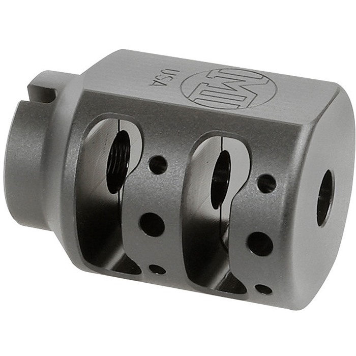 Midwest Industries Alpha Tank Brake 1/2x28 9mm Tool Steel Stainless Matte