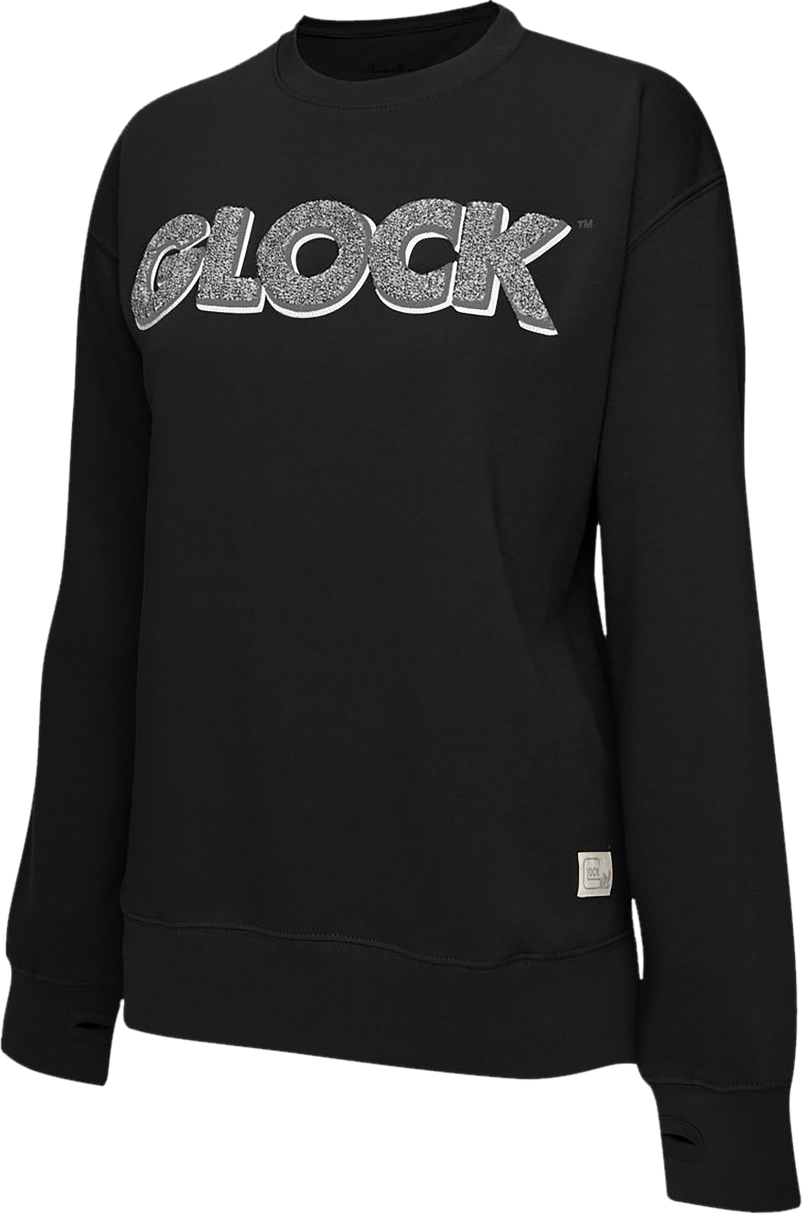 Glock AP96259 Crewneck Raglan Fleece Black Cotton/Polyester Long Sleeve 2XL