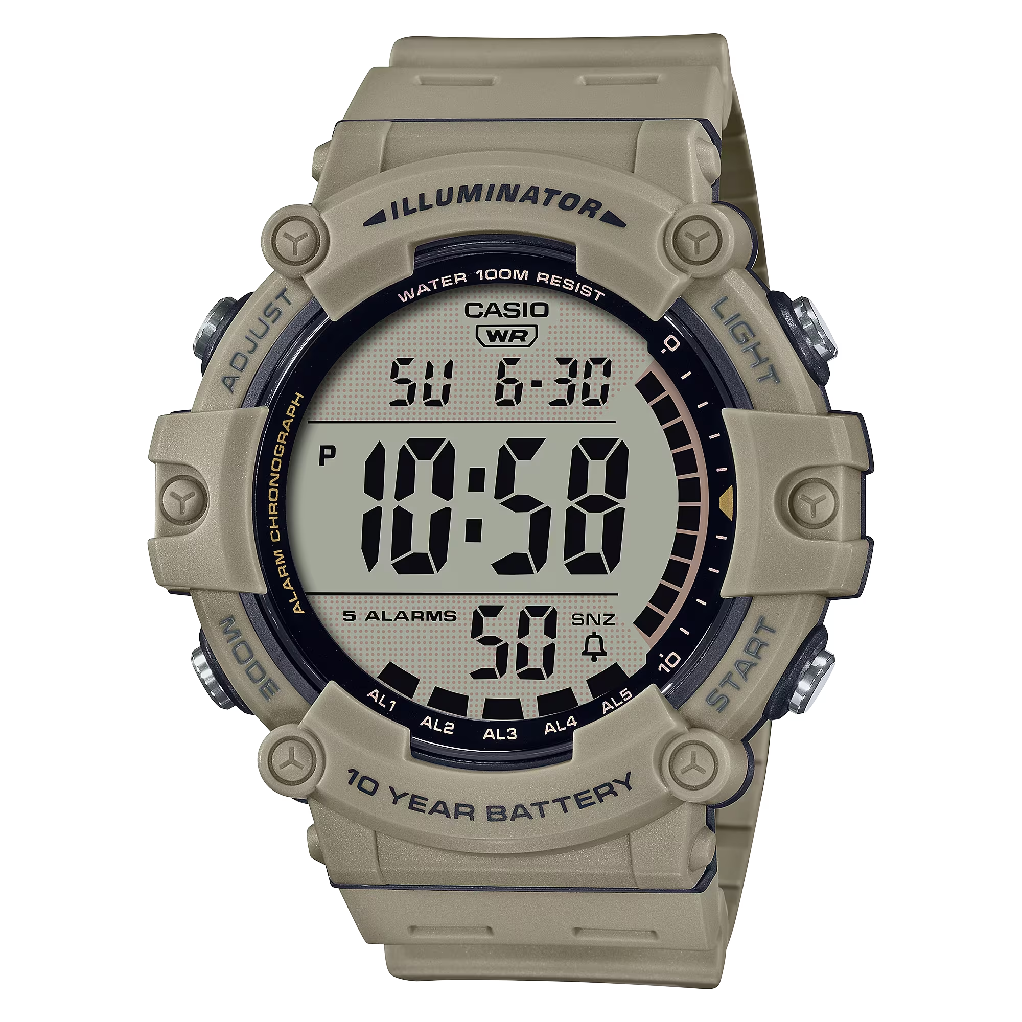 Classic Digital Watch w/ 10-Year Battery - AE1500WH-5AV