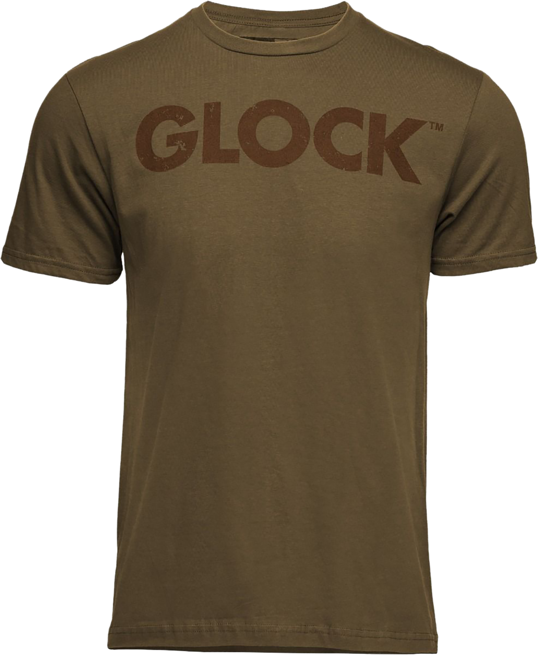 Glock AP96202 Caliber Tee  Coyote Ringspun Cotton Short Sleeve Large