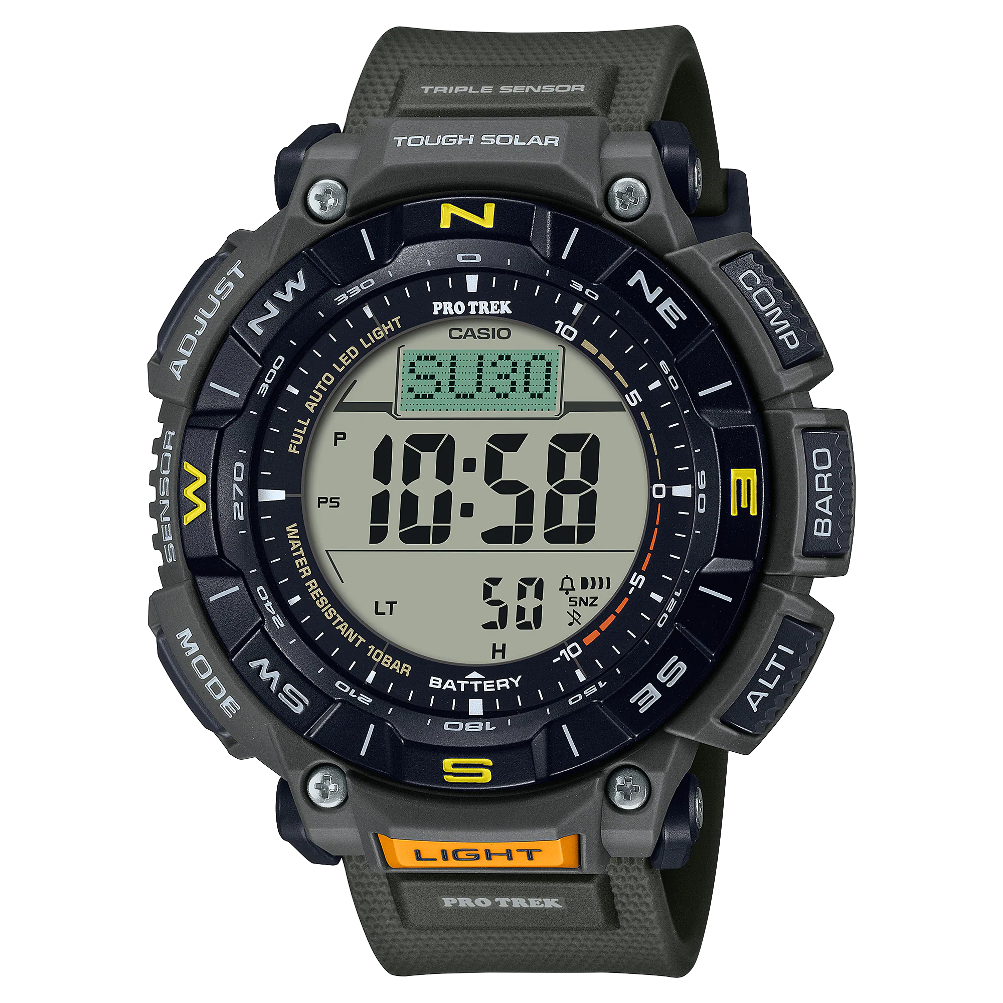 Pro Trek Solar Triple Sensor Watch - PRG340-3