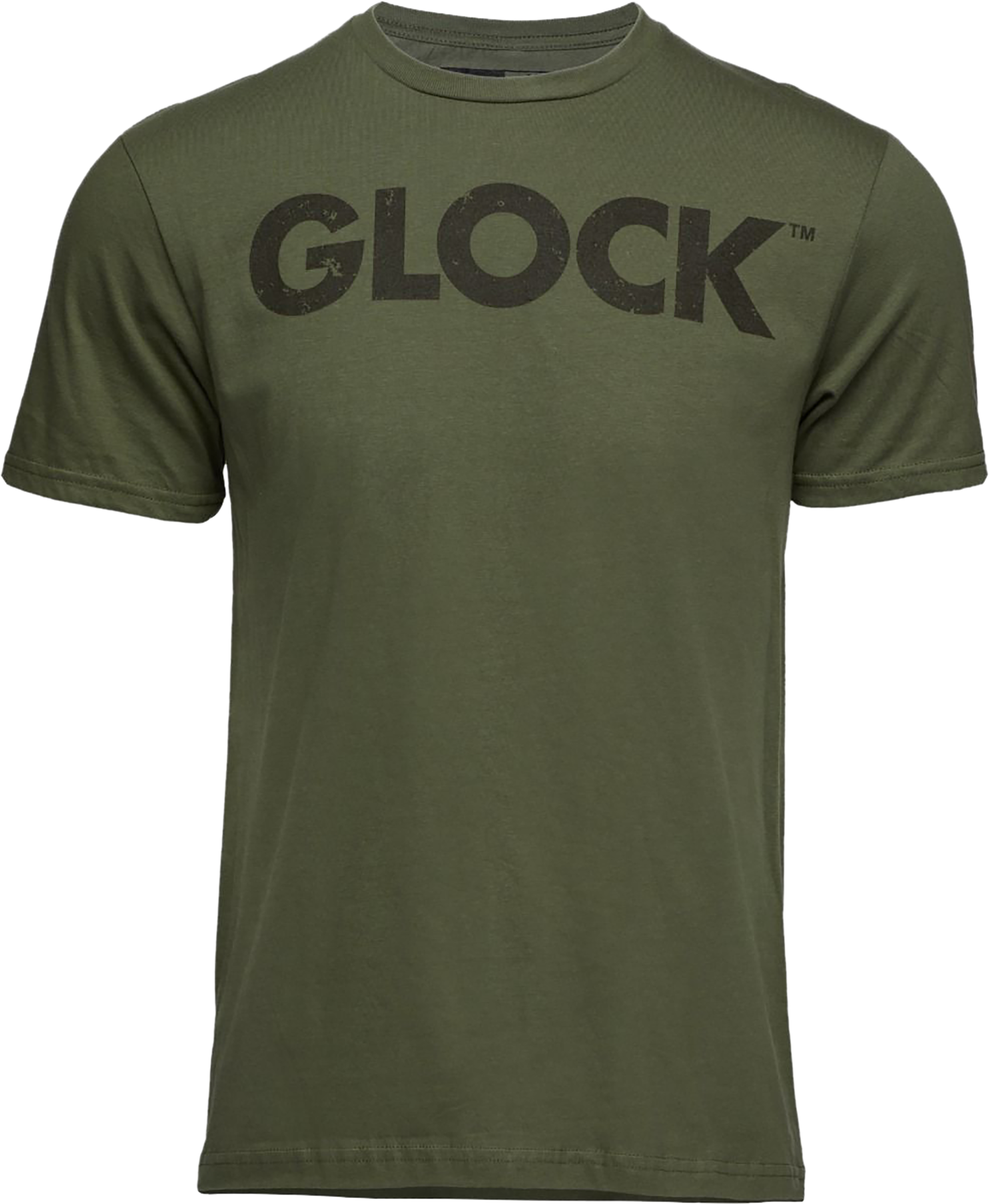 Glock AP96156 Caliber Tee  Military Green Ringspun Cotton Short Sleeve Small