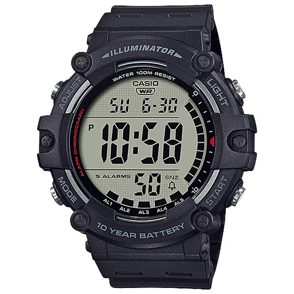 Classic Digital Watch w/ 10-Year Battery - AE1500WH-1AV