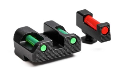 Tag Precision Glock TSF TAC Sights 9mm 40 S&W Fiber Optic Front Sight