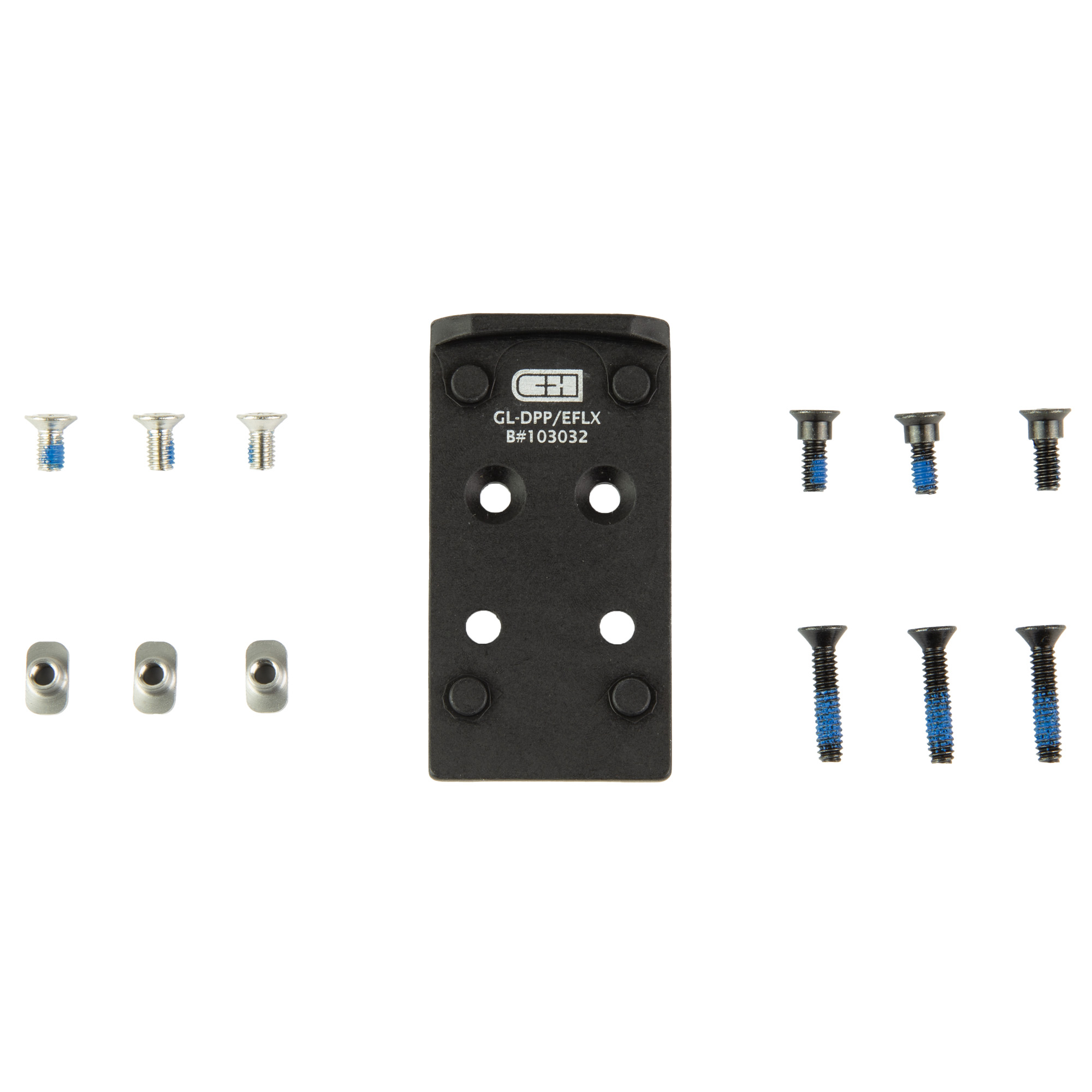 C&H Precision V4 Optic Mounting Plate Glock MOS 1 Inch for Delta Point Pro EFLX