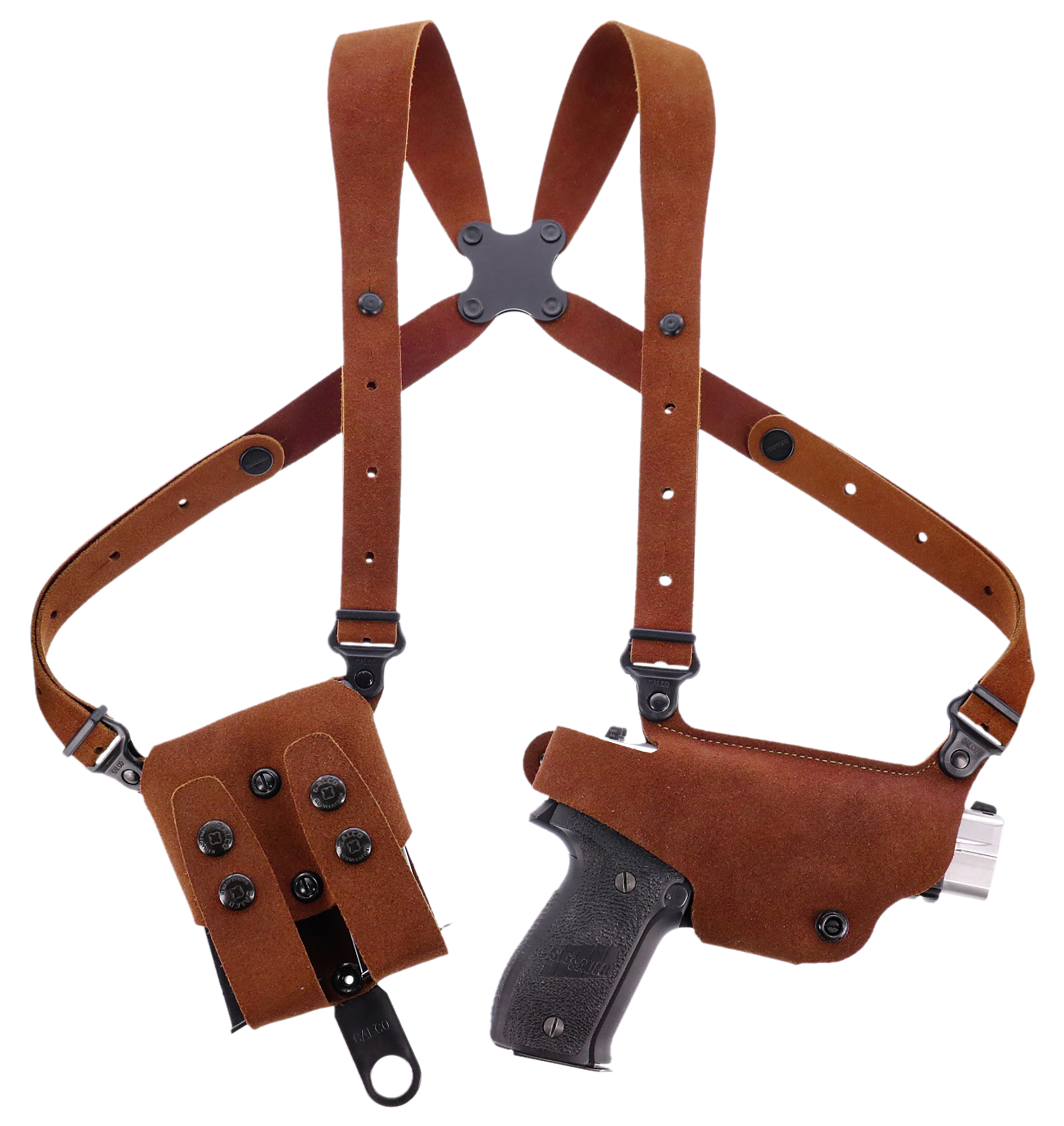 Galco CL2800R Classic Lite 2.0 Shoulder System Shoulder Size Fits Chest Up To 56" Natural Leather Fits Glock 43 Right Hand