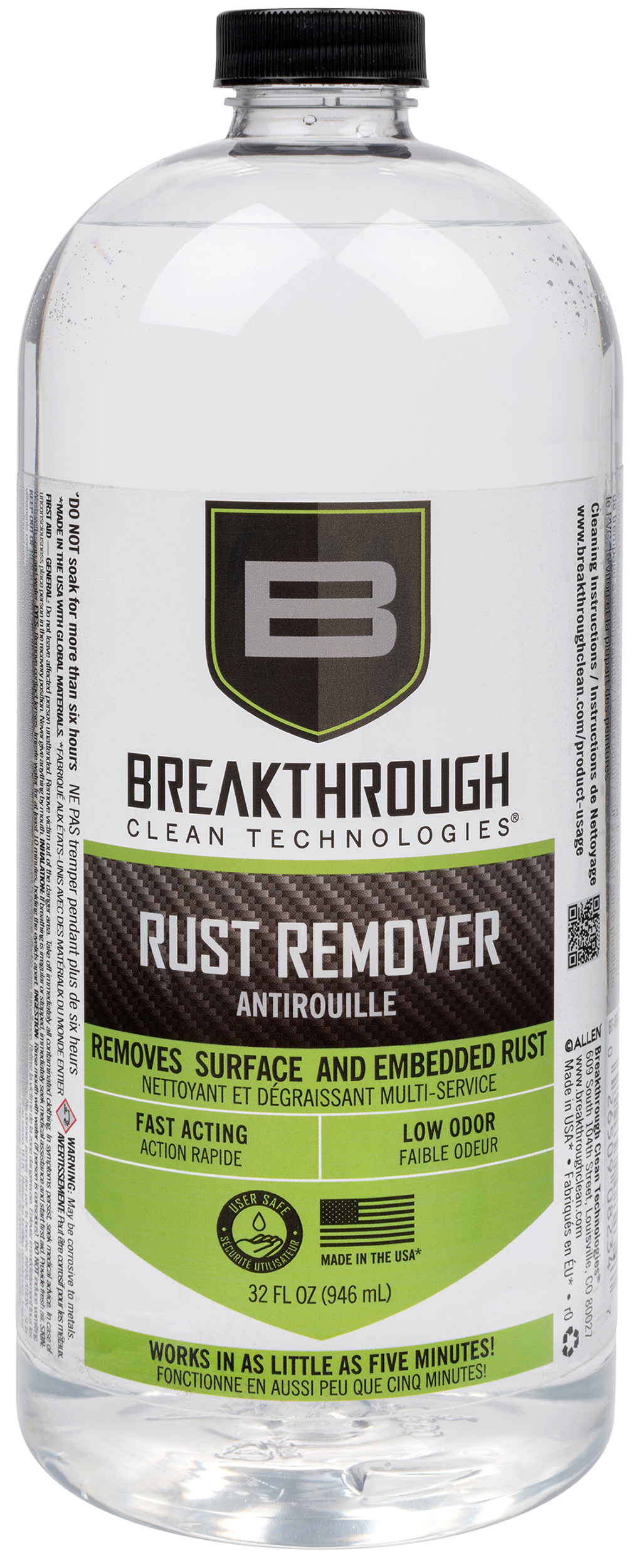 Breakthrough Clean Rust Remover 32 oz Can Eco Friendly