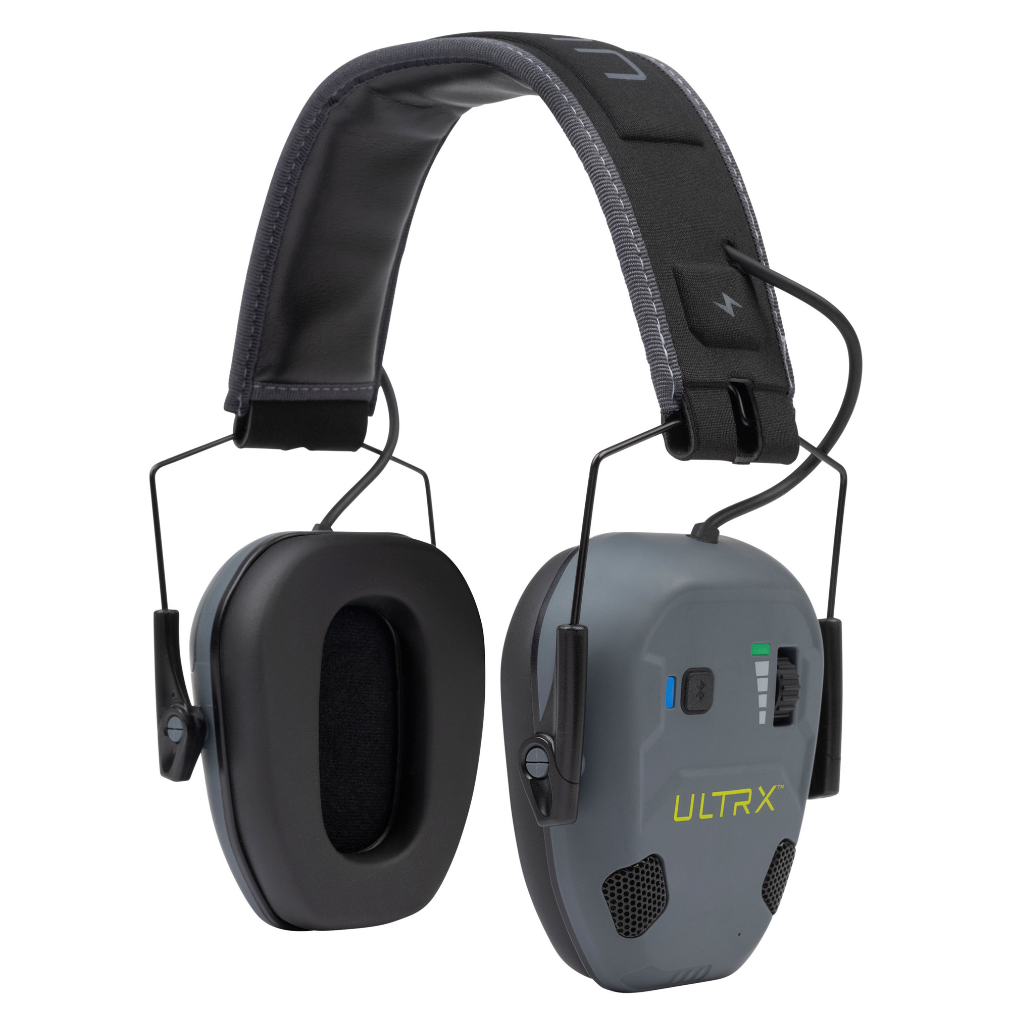 Allen 4171 Bionic Fuse Earmuff Over the Head Slate Gray Bluetooth Enabled