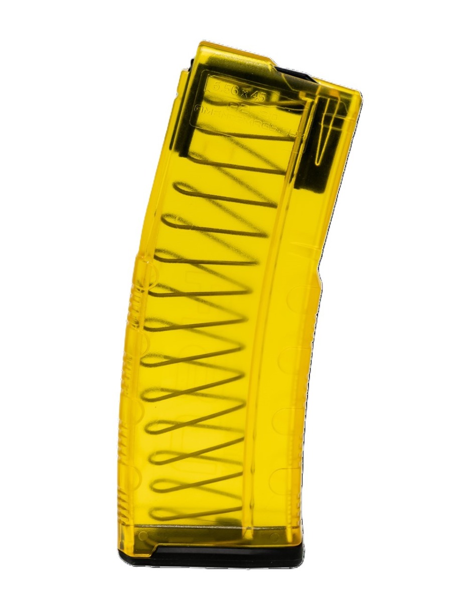 Amend2 Mod-C 30rd Magazine 5.56 Translucent Yellow Anti-Tilt Follower USA Made