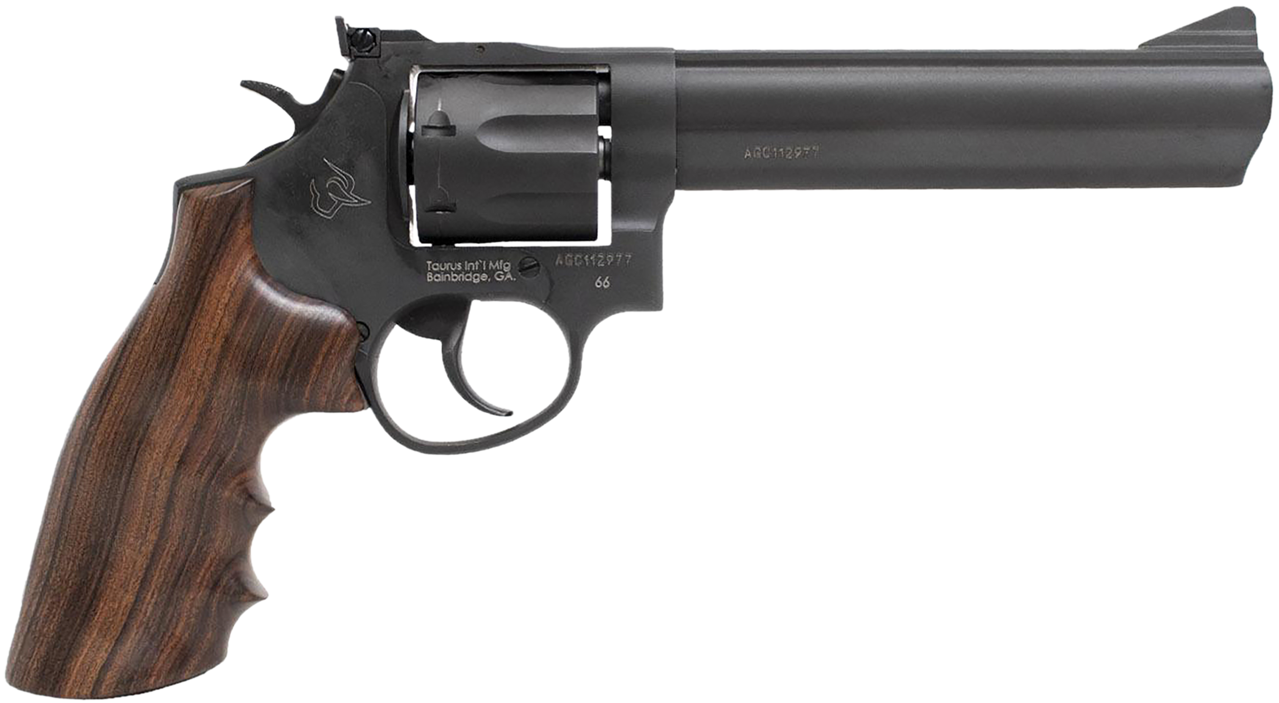 Taurus 66 357 Magnum 6 Inch 7 Round Matte Oxide Wood Grip Double Action Single Action