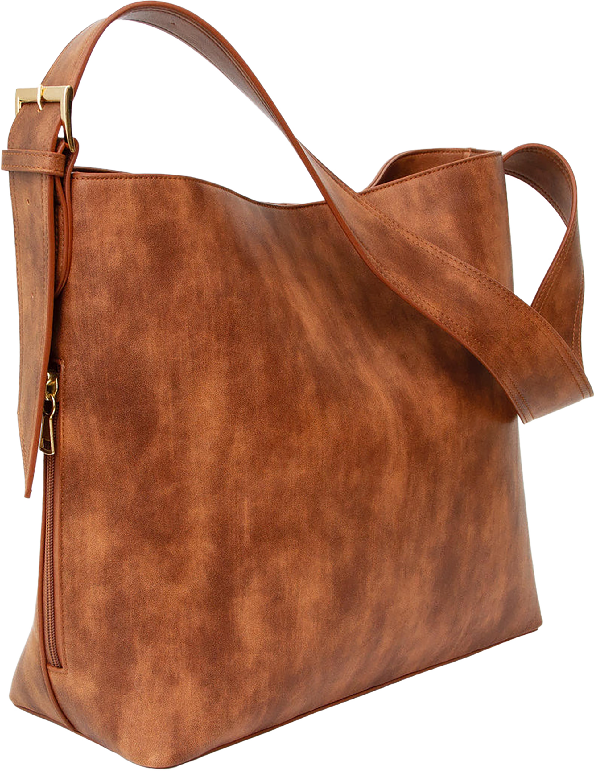 Bd Shoulder Computer Bag W/holster Brown