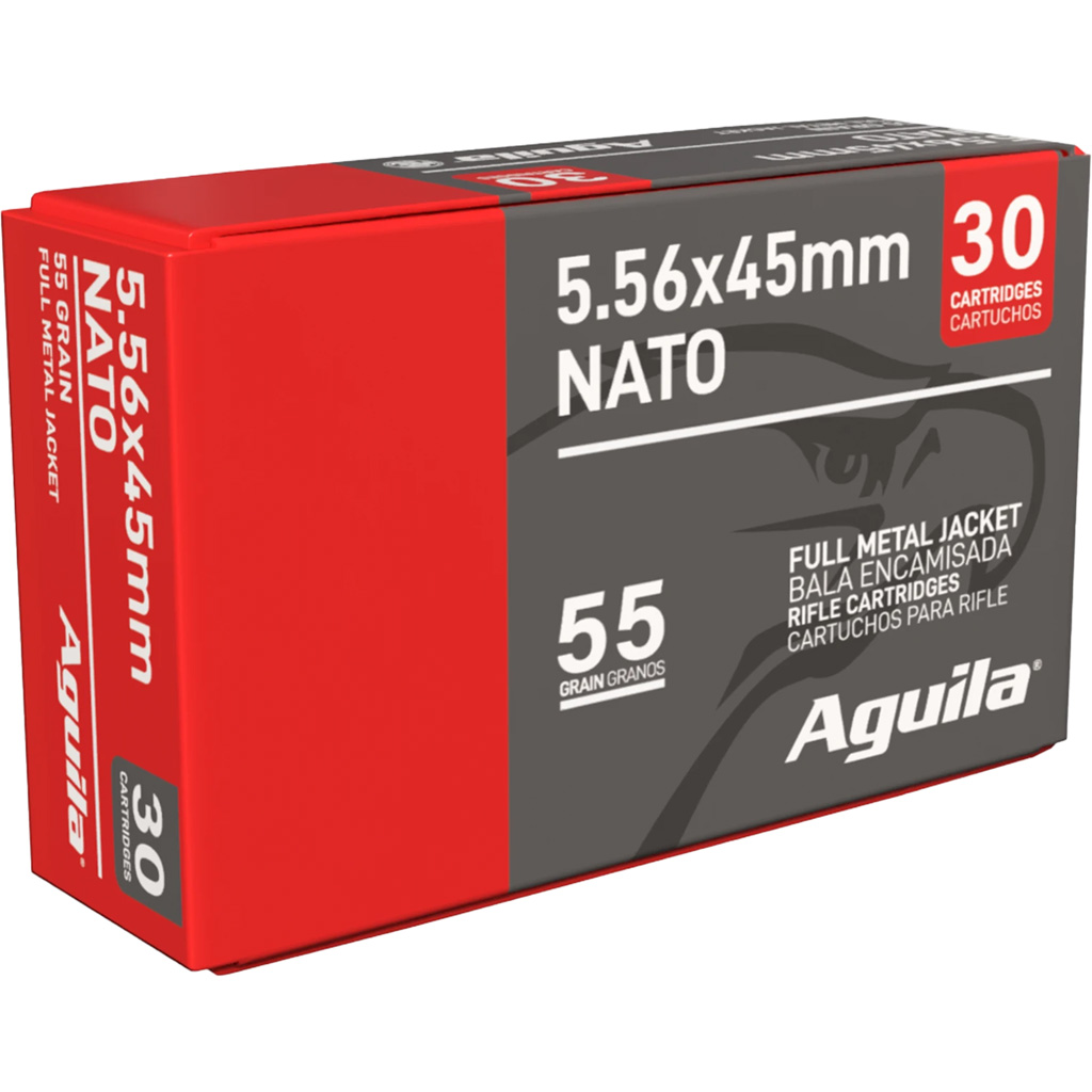 Aguila, Military Grade, 5.56 NATO, Full Metal Jacket, 55 Grain, 450 Rounds
