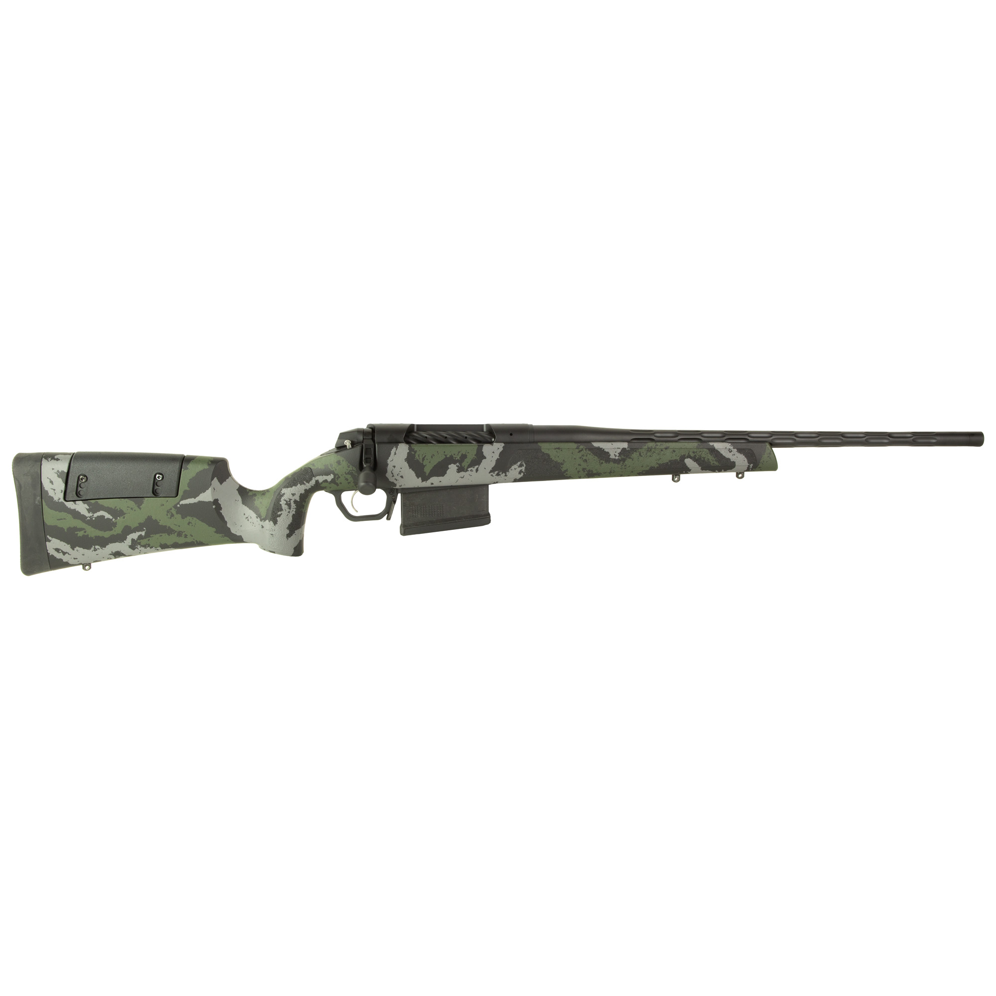 Weatherby Model 307 7mm Remington Magnum 20 Inch 5 Rounds Green/Grey Cerakote