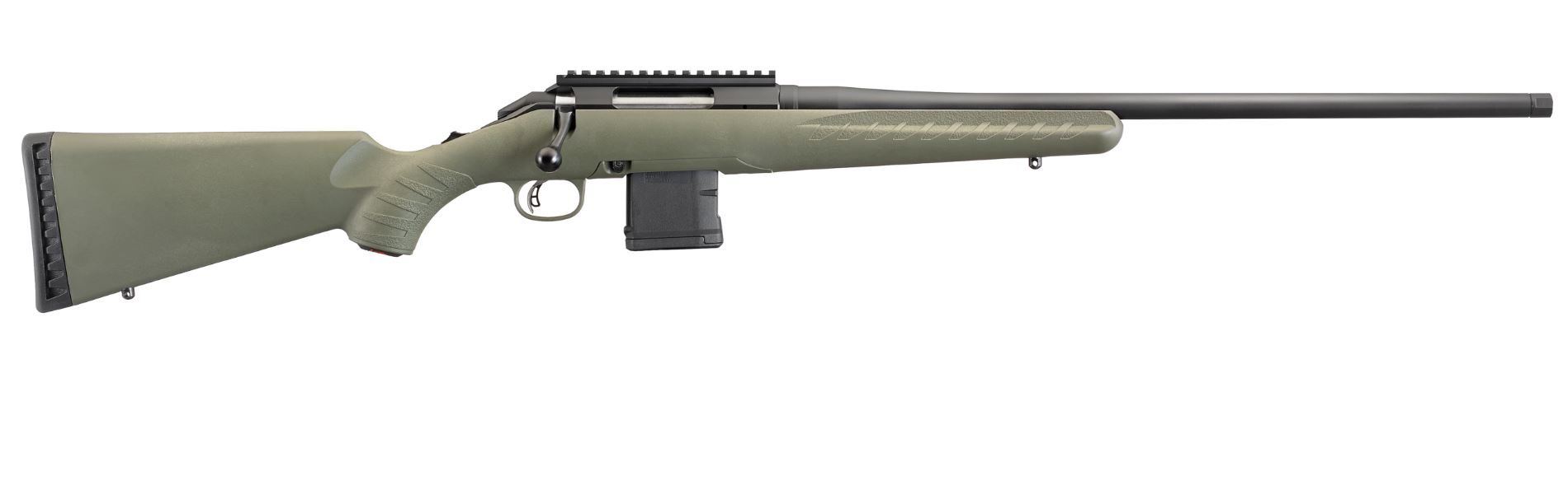 Ruger American Predator 204 Ruger 22in 11 Rounds Matte Black and Moss Green Right Hand