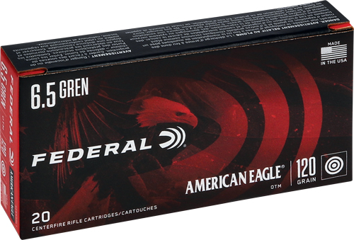 Federal American Eagle 6.5 Grendel Open Tip Match 123 Grain 20 Rounds