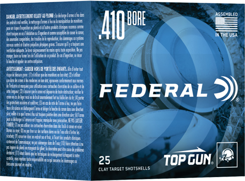 Federal Top Gun 410 Bore Lead Shot #7.5 1/2 Ounce 25 Rounds