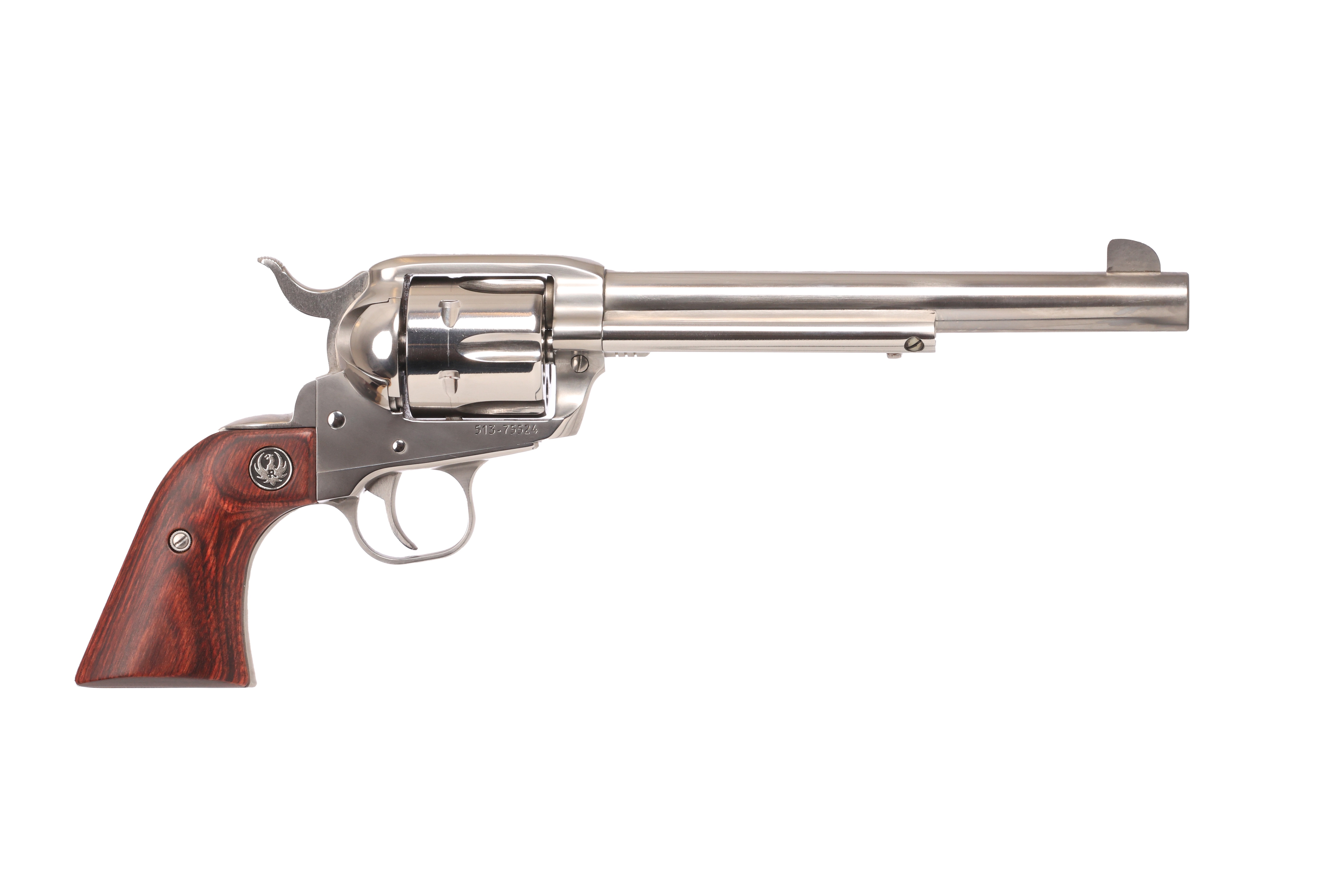 Ruger Vaquero 357 Magnum 7.5 Inch 6 Rounds Stainless Steel Walnut