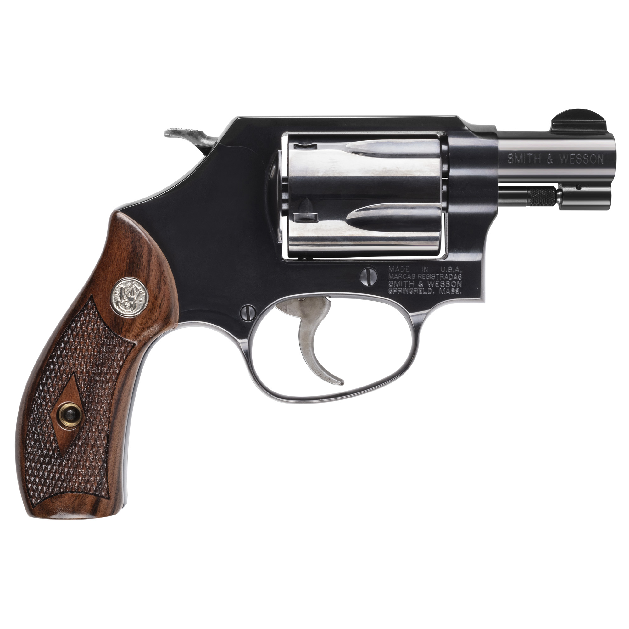 Smith and Wesson Model 36 J Frame .38 Special +P 1.88 in 5 Shot Blued