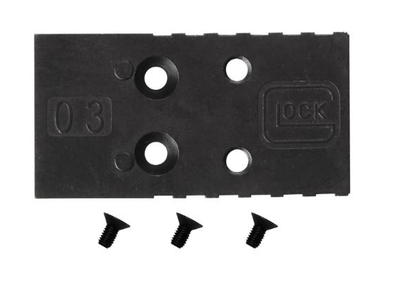 Glock MOS Adapter Plate 03 for G17 G19 G34 G45 G47 with C More Optics Screws