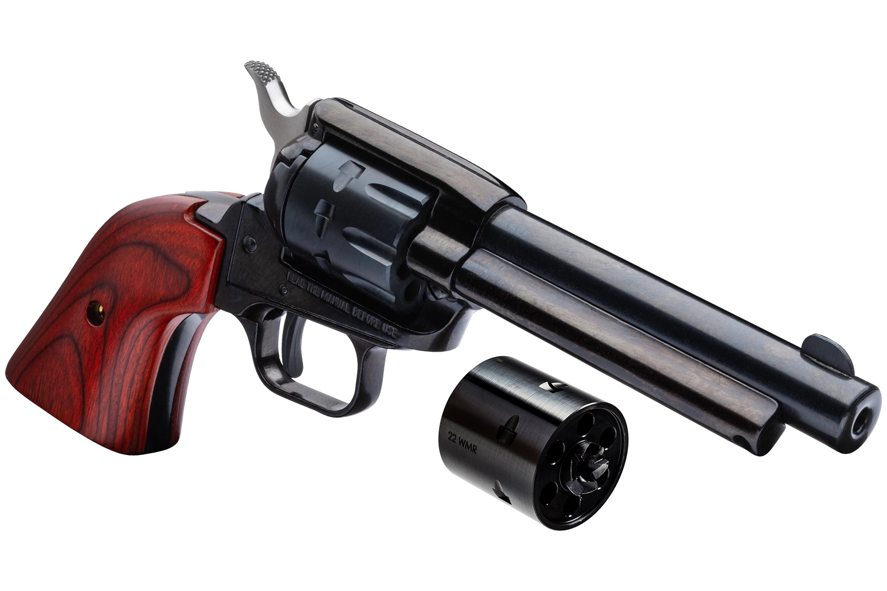 Heritage Rough Rider 22 LR 22 WMR 4.75 inch 9 Rounds Blued Cocobolo