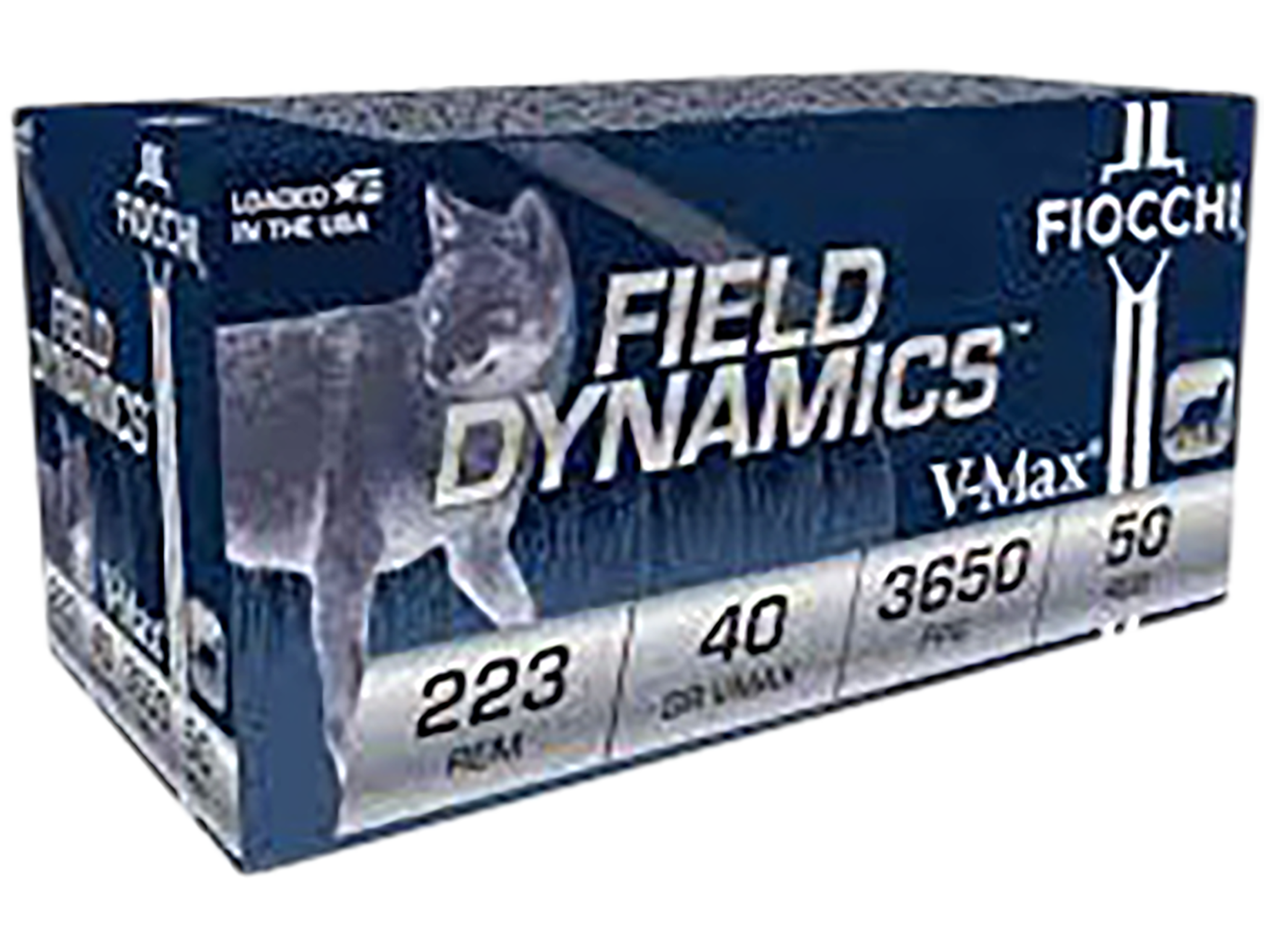 Fiocchi Field Dynamics 223 Remington Hornady V Max 40 Grain 50 Rounds