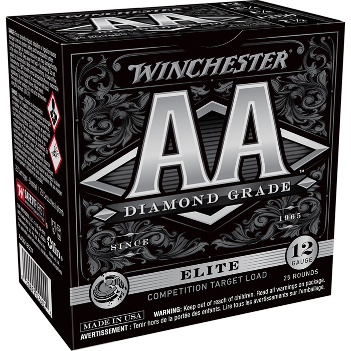 Winchester AA Diamond Grade 12 Gauge Shot 1 1/8 oz 25 Rounds