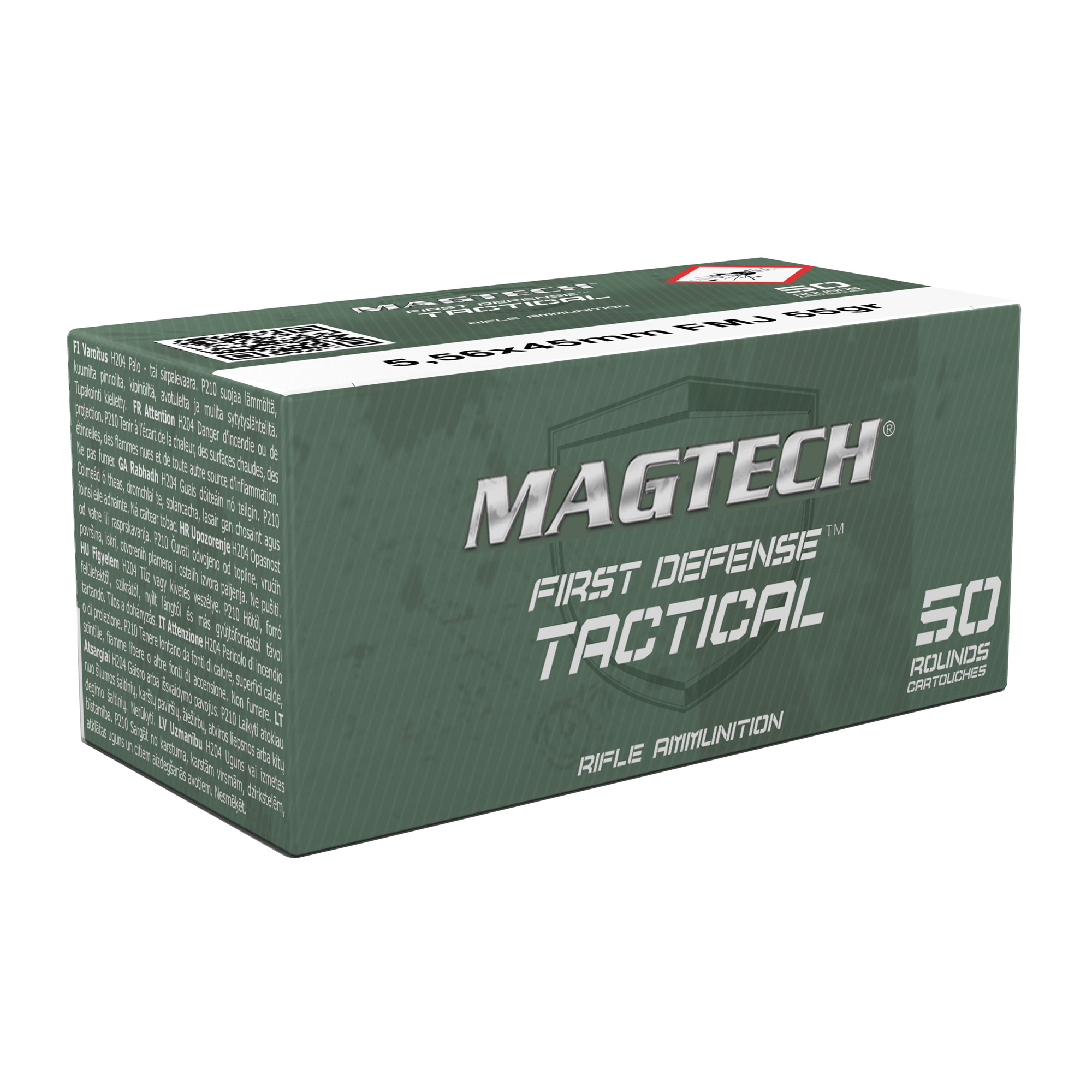 Magtech 5.56x45mm Ball M193 Full Metal Jacket 55 Grain 20 Rounds