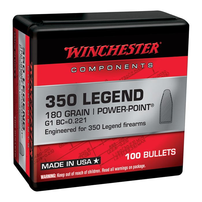 350 CALIBER (0.355'') 180GR POWER-POINT 100/BOX