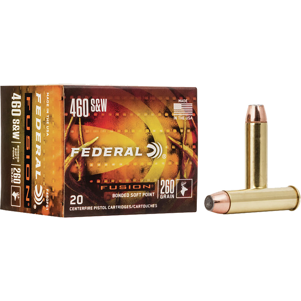 Federal Fusion 460 S&w Magnum Fusion 260 Grain 20 Rounds