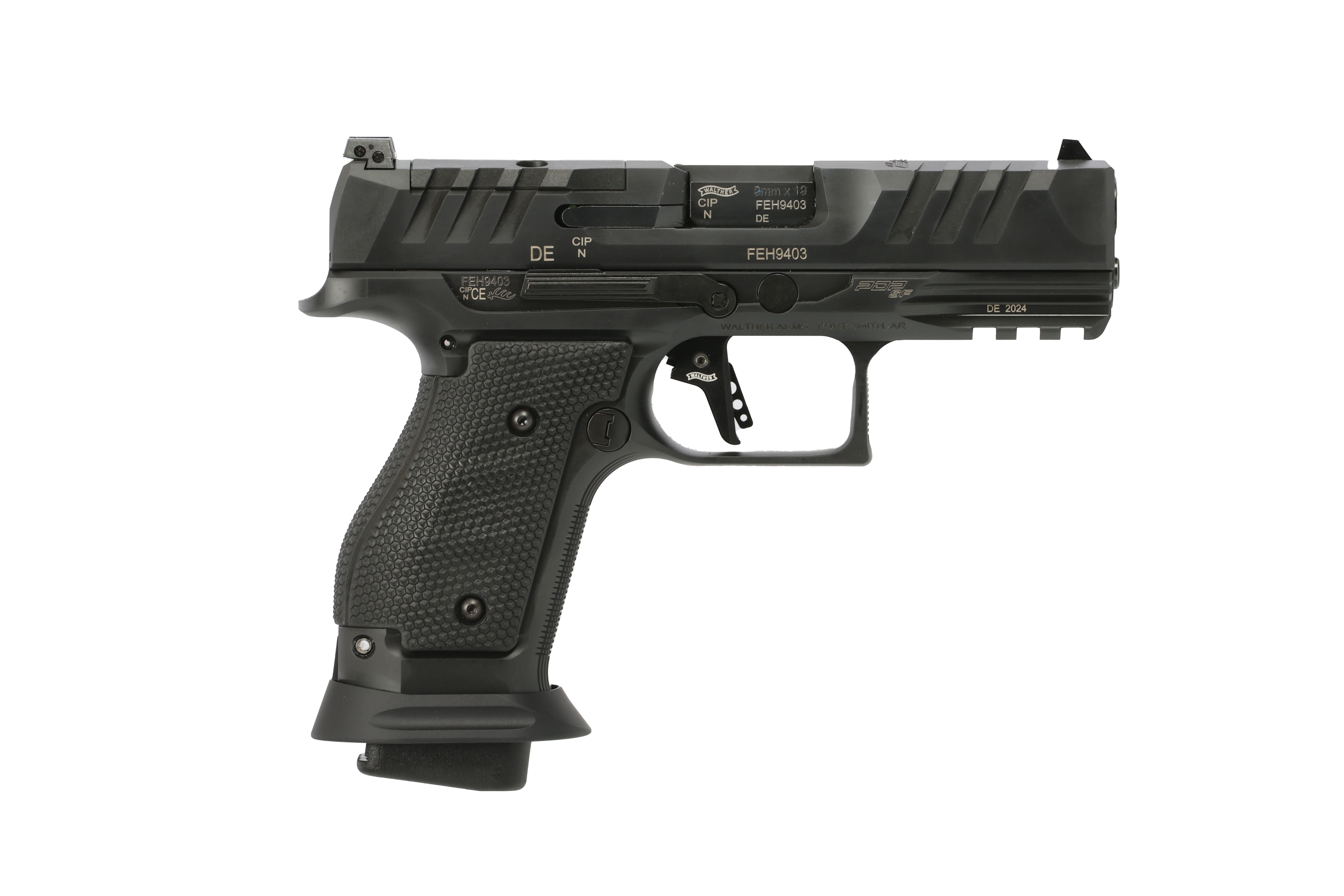 Walther Pdp Pro Compact 9mm Luger 4 in 18+1 Optic Cut Serrated Slide Steel Frame