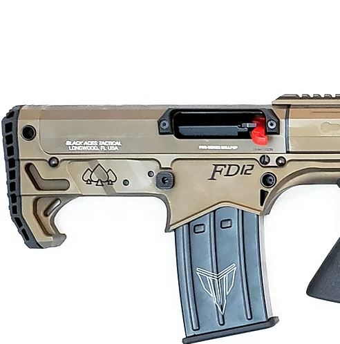 Black Aces Tactical Pro Series Bullpup Pump Shotgun 12 Gauge 18.5 Inch Barrel 5 Rounds Burnt Bronze