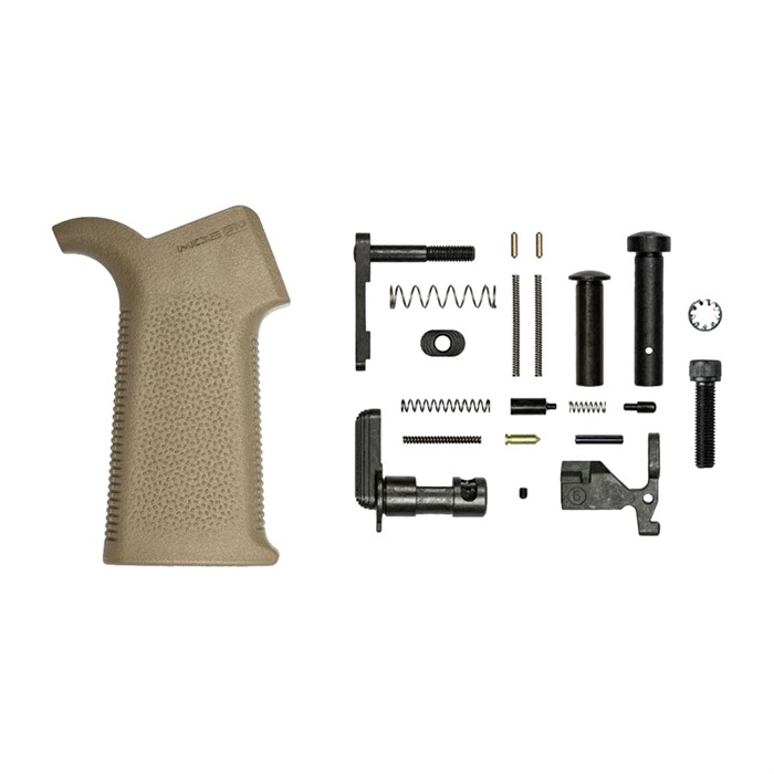 Aero Precision M4E1 Lower Parts Kit with MOE SL Grip Minus FCG for AR-15 FDE