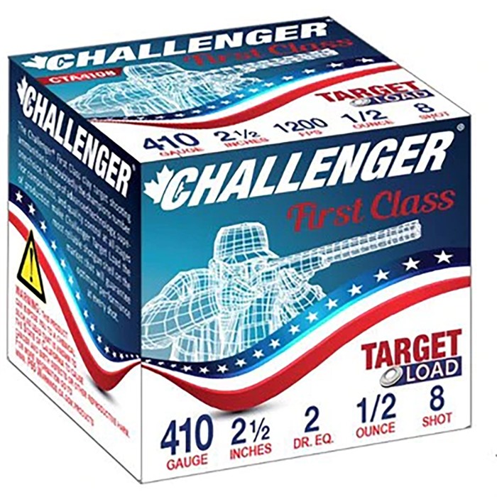 Challenger Ammo Challenger 410 Bore Shotgun Ammo #6 11/16 Ounce 250 Rounds