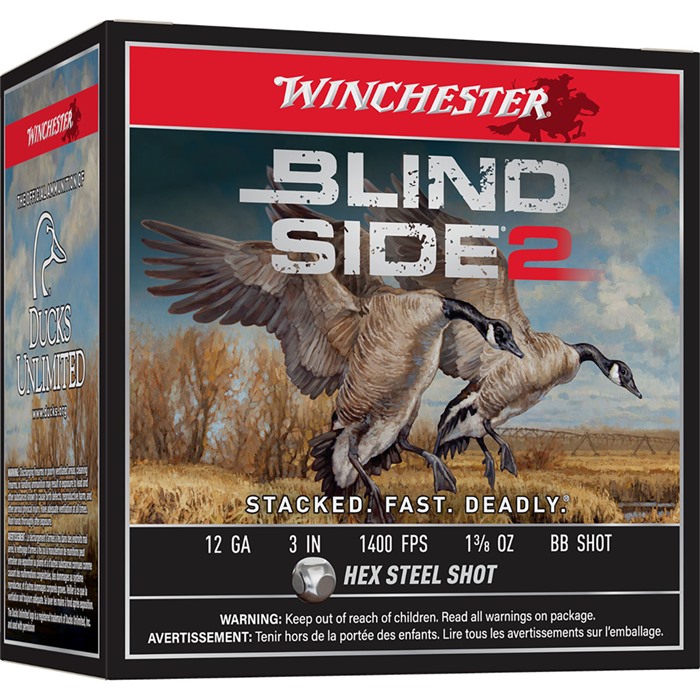 Winchester Blind Side 2 12 Gauge BB Shot 602 Grain 25 Rounds