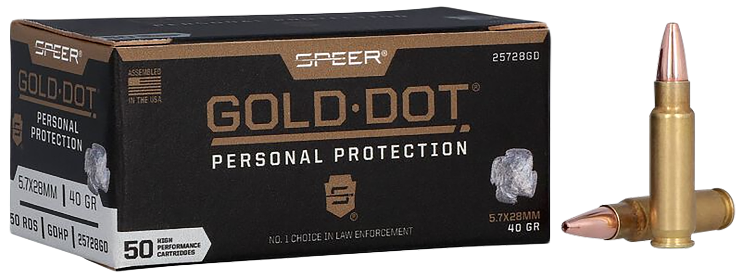 Speer Gold Dot 5.7x28mm FN Hollow Point 40 Grain 50 Rounds
