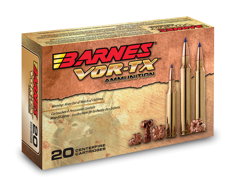 Barnes Vor-Tx 7mm Rem Mag 150 Grain Tipped TSX Boat Tail Ammo, 20 Rounds