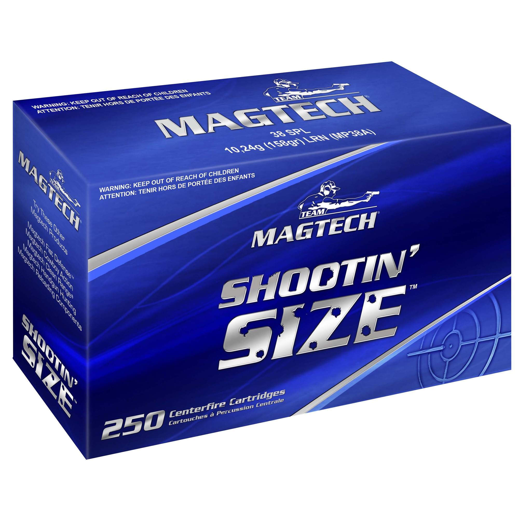 Magtech Sport Shooting 10mm Auto Lead Round Nose 180 Grain 1000 Rounds
