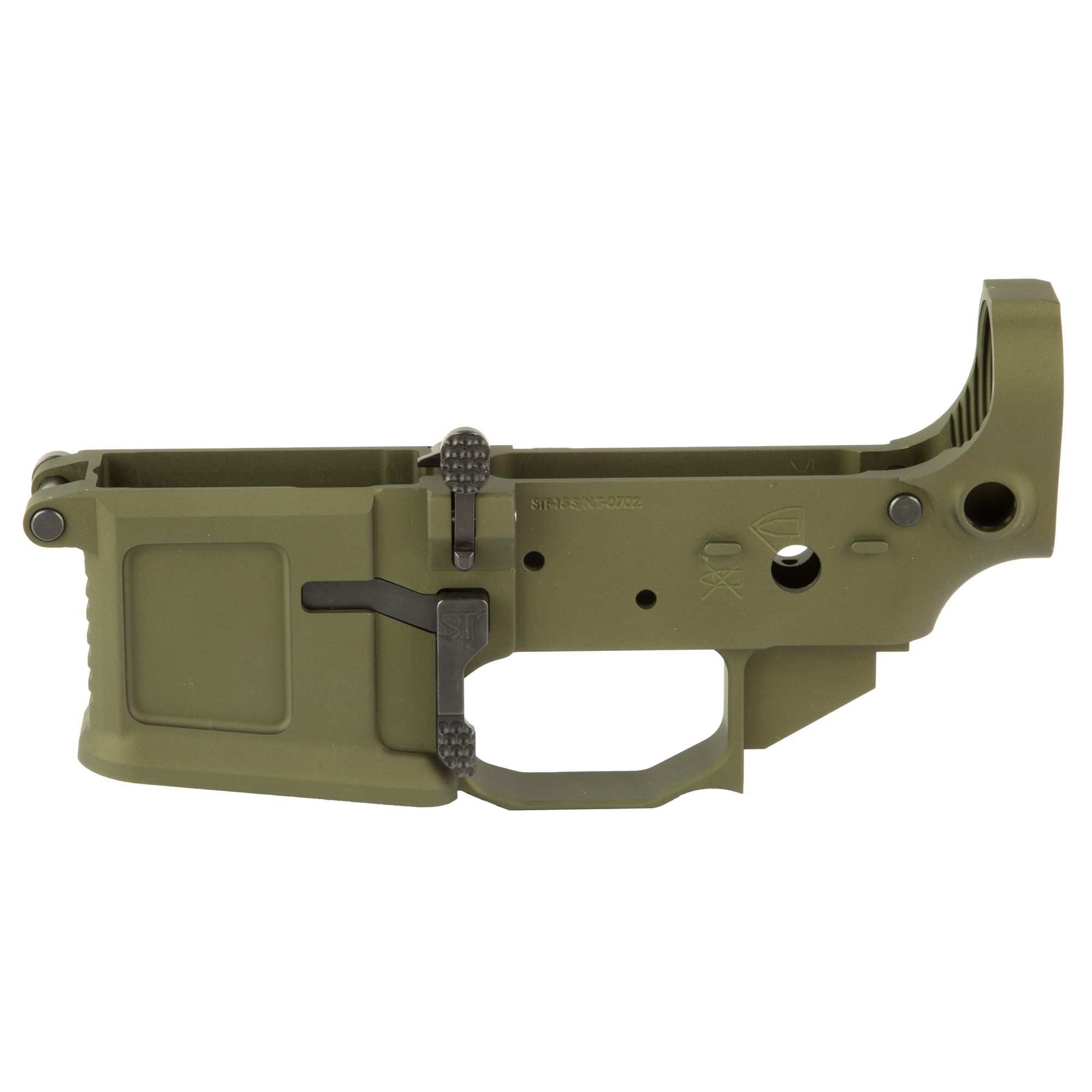 San Tan Tactical STT-15 Ambidextrous Lower Receiver Olive Drab Green 7075 Billet Aluminum Compatible with AR-15 M4 Multi-Caliber Semi-Automatic Rifle Parts