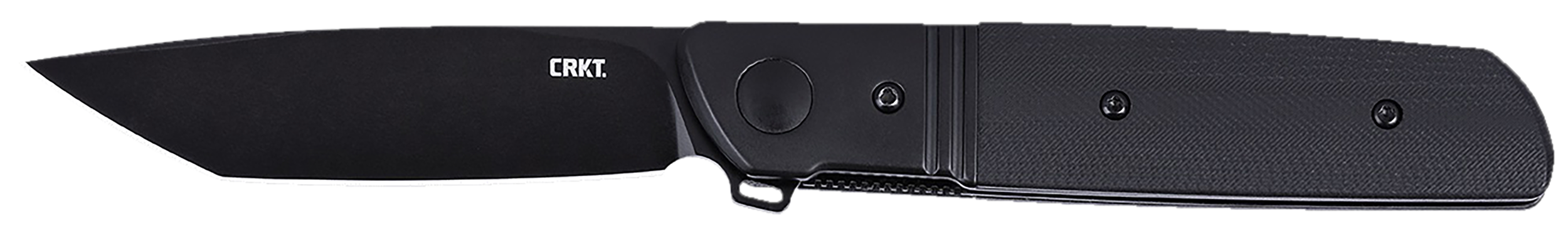 CRKT 5720K Bamboozled  3.31" Folding Tanto Plain Black Oxide D2 Steel Blade, Black G10/SS Handle