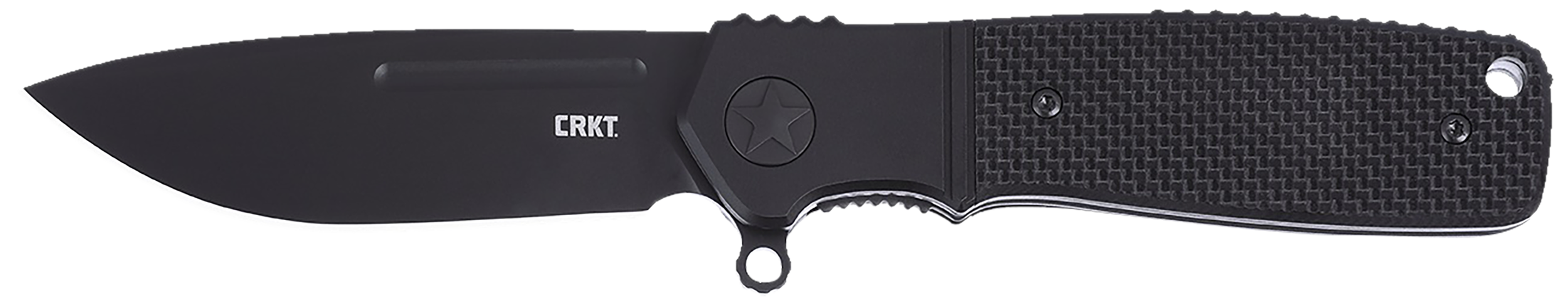 CRKT K245KKP Homefront  EDC Compact 2.91" Folding Aluminum/G10 Plain Black DLC S35VN SS Blade, Black G10 Handle