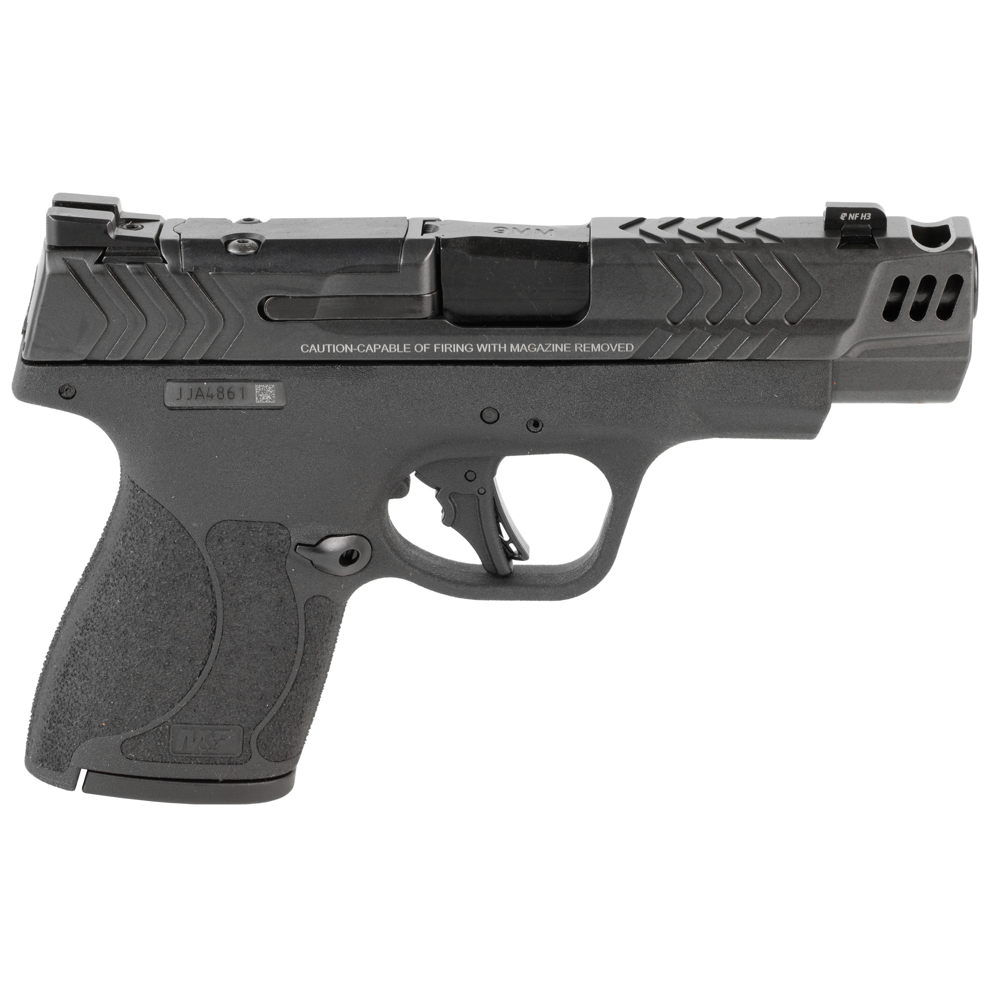 Smith and Wesson Mp9 Shield Plus Carry Comp 9mm 4 inch 10 round Armornite Finish