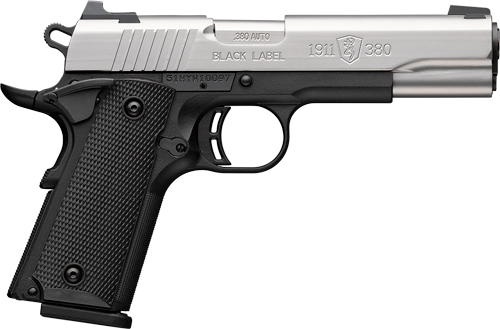 Browning 1911-380 380 ACP 4.25 Inch 8 Rounds Stainless Steel