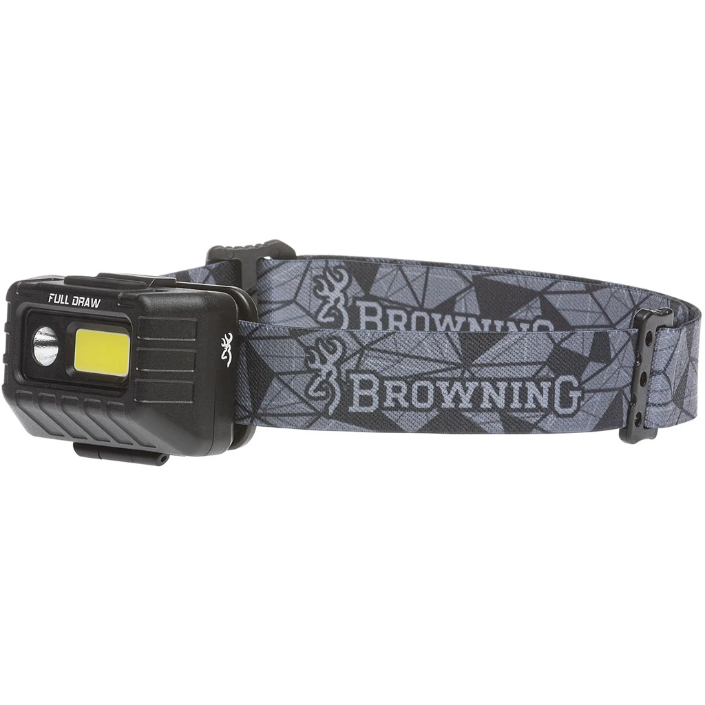 Browning Headlamp Rechargeable LED Light Adjustable Brightness for Outdoors Hunting Camping