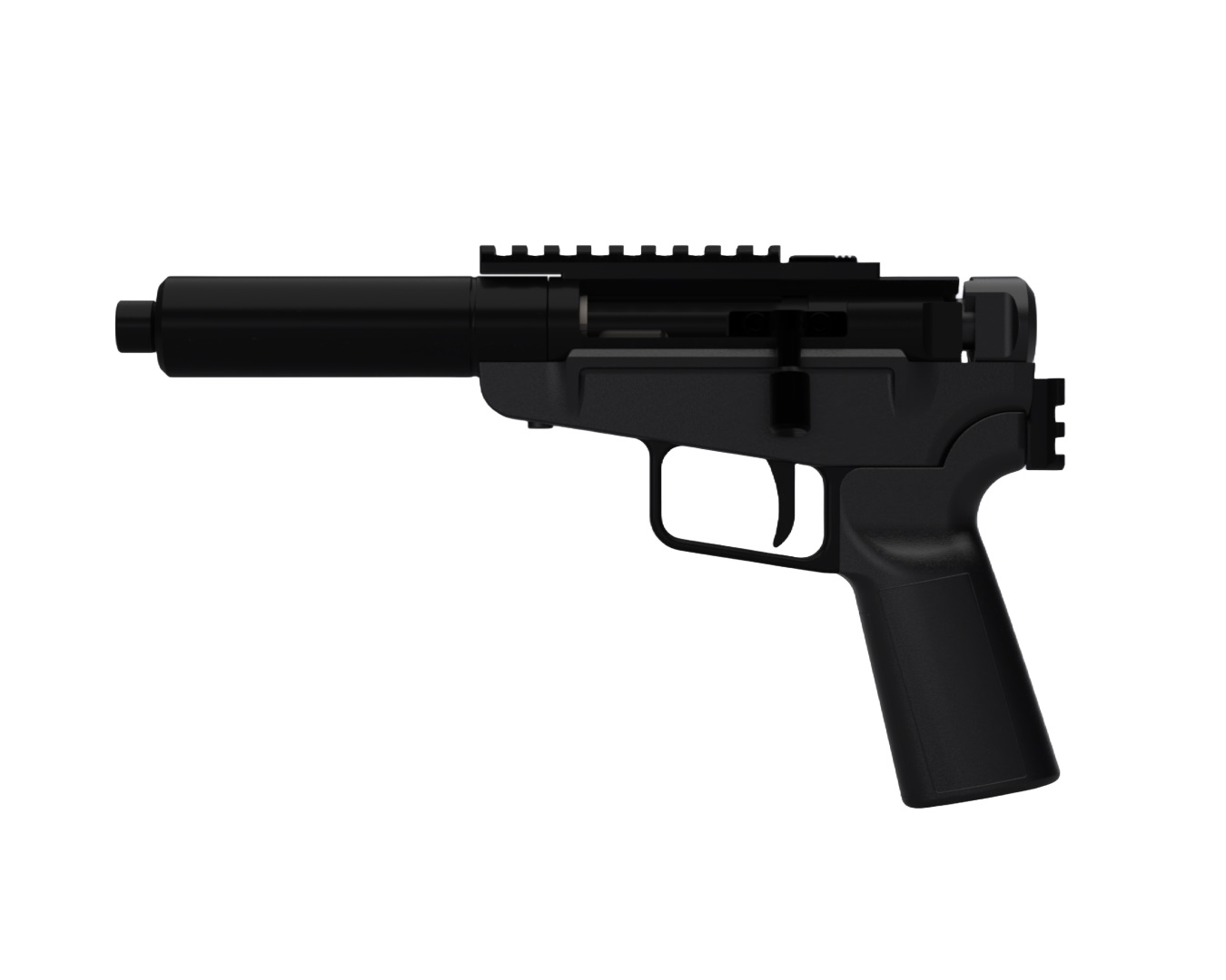 Dark Mountain Arms STOWAWAY Single-Shot Pistol - Black | 5.7x28 | 5" Threaded Barrel | Optic Ready | Rear Picatinny Rail