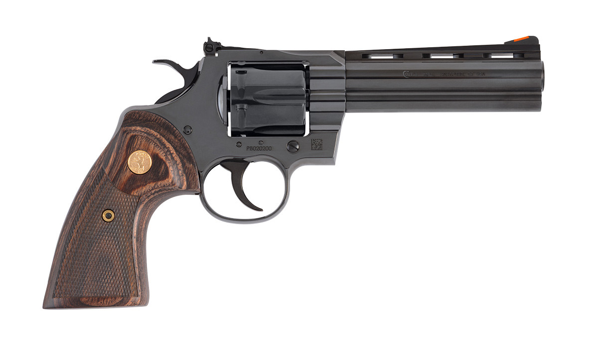 Colt Python .357 Magnum 5 inch 6 Round Blued Walnut Grips