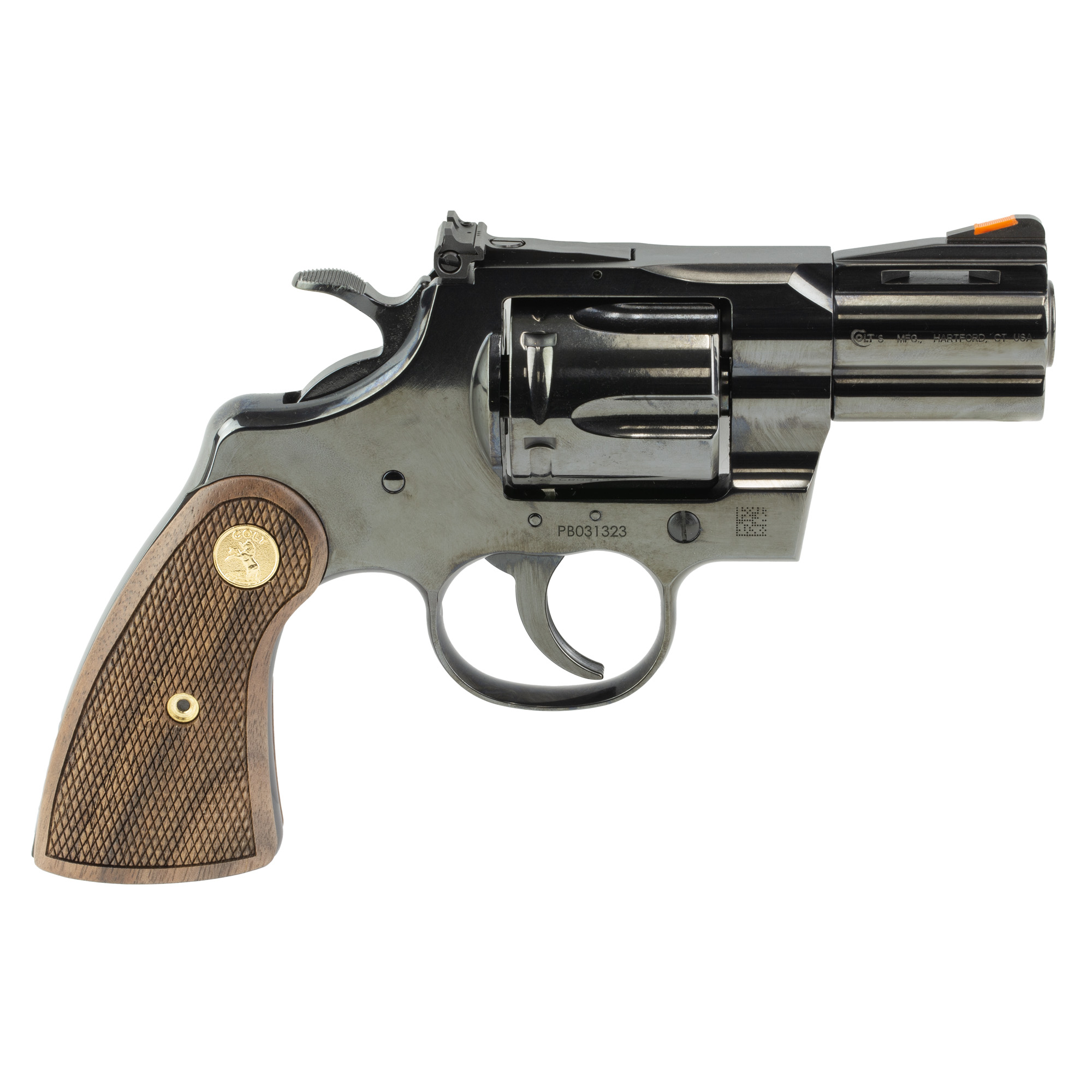 Colt Python 357 Mag 2.5" 6rd Blued Walnut Revolver