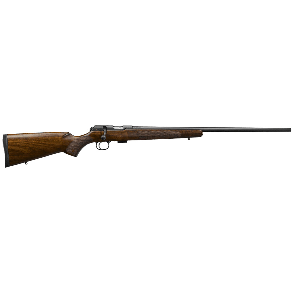 CZ 457 American 22 Long Rifle 24 in Barrel 5 Round Walnut Finish
