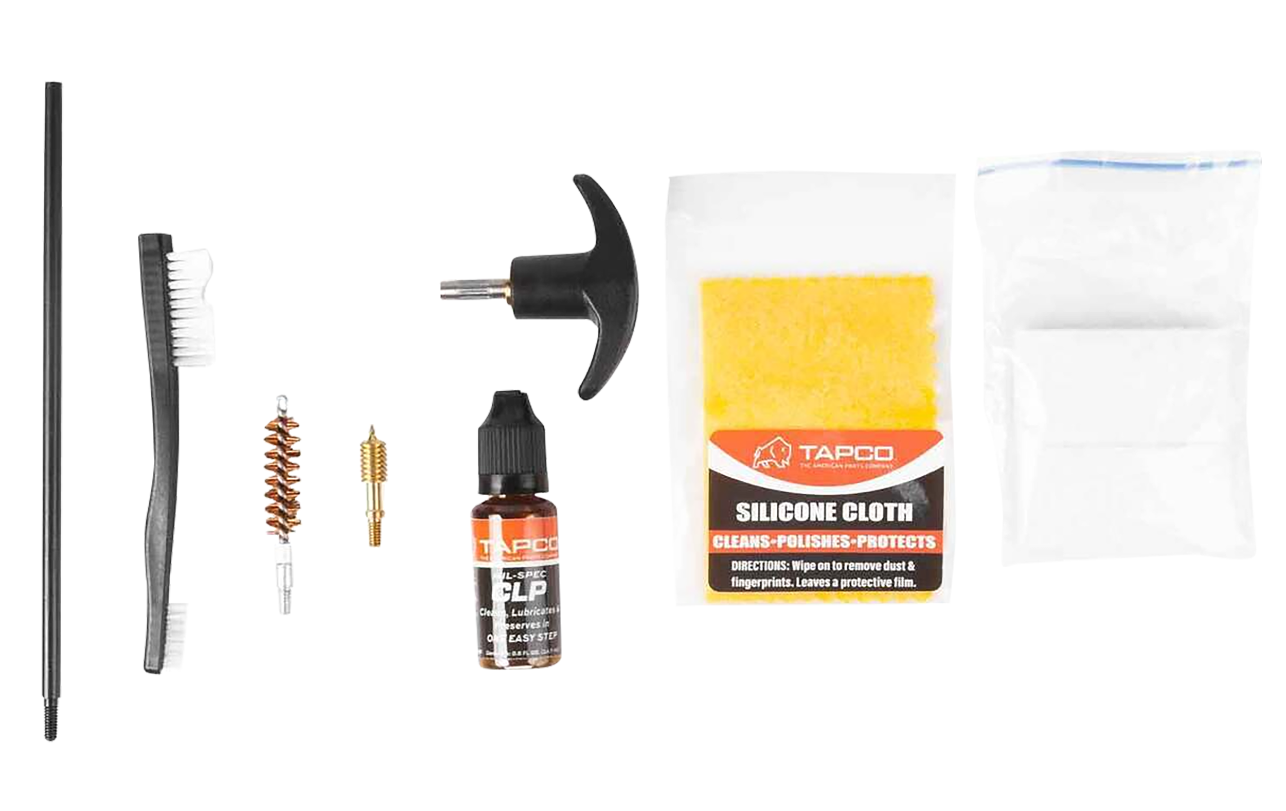 Tapco TAP22080  Handgun Cleaning Kit 38/357/9mm Handgun Black