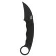 SOG Gambit Blackout Fixed Knife 2-3/5" Sheepsfoot Blade Black